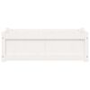 vidaXL Jardini&egrave;res 2 pcs blanc bois de pin massif