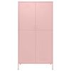vidaXL Garde-robe Rose 90x50x180 cm Acier