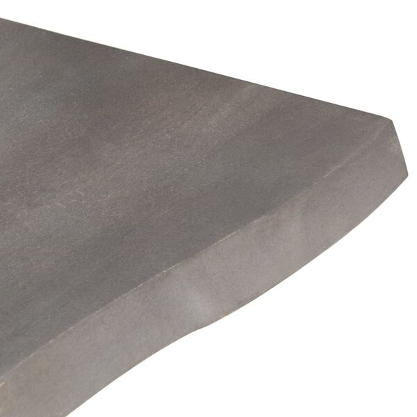 vidaXL Table basse avec bord naturel 60x60x40 cm Bois d'acacia massif