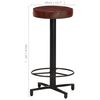vidaXL Tabourets de bar lot de 2 66 cm cuir véritable