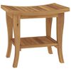 vidaXL Table d'appoint de salle de bain 50x35x45cm bois de teck solide