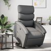 vidaXL Fauteuil inclinable gris similicuir