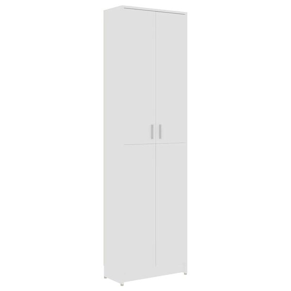 vidaXL Garde-robe de couloir Blanc 55x25x189 cm Bois d'ing&eacute;nierie