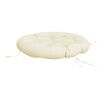 vidaXL Coussin rond cr&egrave;me &Oslash; 100 x11 cm tissu oxford