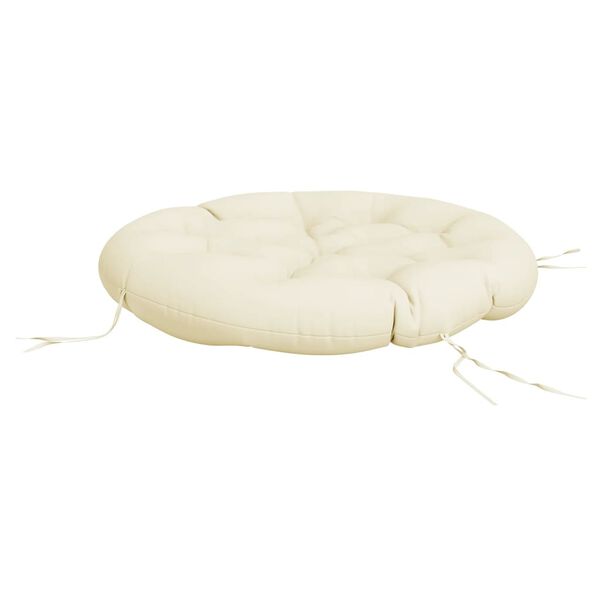 vidaXL Coussin rond cr&egrave;me &Oslash; 100 x11 cm tissu oxford