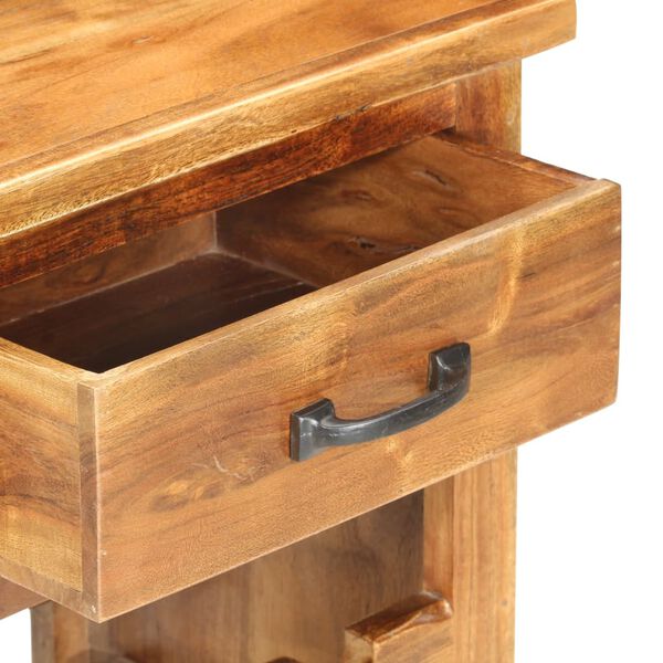 vidaXL Casier &agrave; bouteilles 40x30x80 cm Bois d'acacia massif