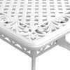 vidaXL Table de jardin blanc 150x90x72 cm aluminium coul&eacute;