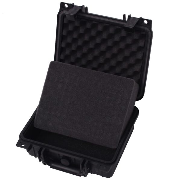 vidaXL Bo&icirc;te de protection pour &eacute;quipement 27 x 24,6 x 12,4 cm noir