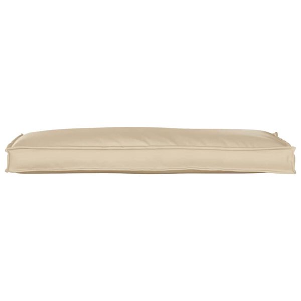 vidaXL Coussin Beige 110 x 40 x 8 cm Tissu Oxford