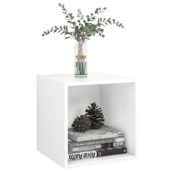 vidaXL Armoires murales 2 pcs Blanc 37x37x37 cm Bois d&rsquo;ing&eacute;nierie