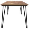 vidaXL Table de jardin avec pieds &eacute;pingle &agrave; cheveux 180x90x75 acacia