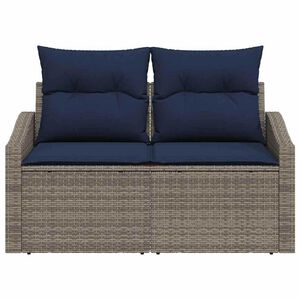 vidaXL Canap&eacute; de jardin Gris 123 x 62 x 69 cm polyrotin