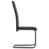 vidaXL Chaises à manger cantilever lot de 4 marron similicuir