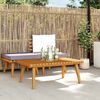 vidaXL Table basse de jardin 90x55x35 cm Bois solide d'acacia