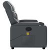 vidaXL Fauteuil de massage inclinable gris similicuir