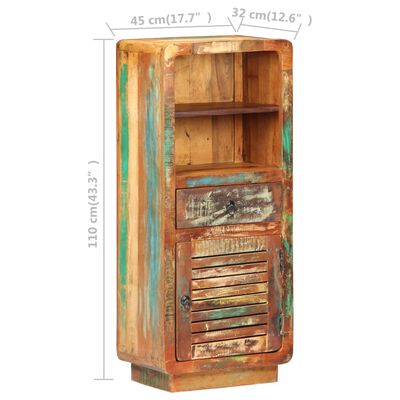 vidaXL Buffet 45x32x110 cm Bois de récupération massif