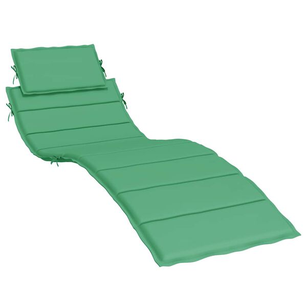 vidaXL Coussin de chaise longue vert 186x58x4 cm tissu oxford