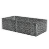 vidaXL Jardinière à gabion Acier galvanisé 180 x 90 x 50 cm