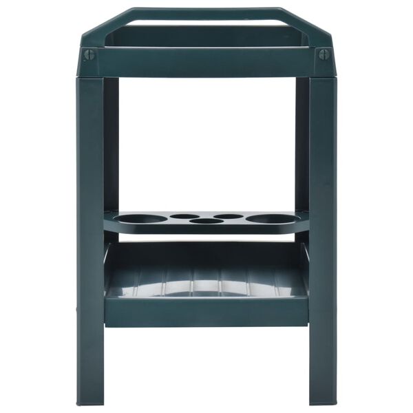 vidaXL Chariot à boissons Vert 69x53x72 cm Plastique