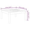 vidaXL Salon de jardin 4 pi&egrave;ces avec coussins Cr&egrave;me 63 x 63 cm
