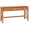 vidaXL Bureau avec 2 tiroirs 140x40x75 cm Bois de teck