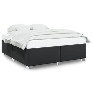 vidaXL Cadre de lit sans matelas noir similicuir