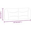 vidaXL Coussin de t&ecirc;te de lit Hvar gris fonc&eacute; 137 cm tissu