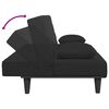 vidaXL Ensemble de canap&eacute;s 2 pcs avec coussins noir velours