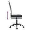 vidaXL Chaise de bureau noir tissu en maille
