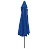 vidaXL Parasol de jardin avec m&acirc;t en m&eacute;tal 390 cm bleu azur&eacute;