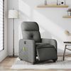 vidaXL Fauteuil inclinable de massage &eacute;lectrique gris fonc&eacute; tissu