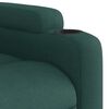 vidaXL Fauteuil inclinable de massage électrique vert foncé tissu