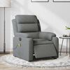 vidaXL Fauteuil inclinable de massage &eacute;lectrique gris fonc&eacute; tissu