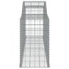 vidaXL Paniers &agrave; gabions arqu&eacute;s 2 pcs 300x50x80/100 cm fer galvanis&eacute;