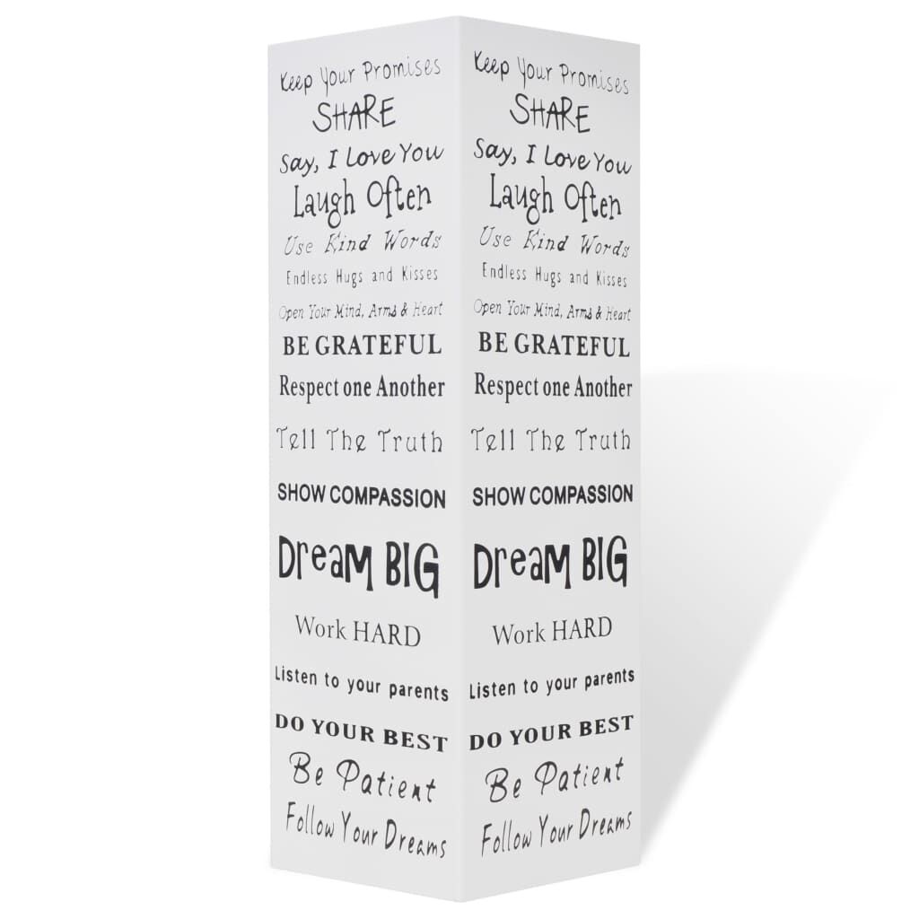 Blanc Carré Porte-parapluie Stockage pour cannes bâtons Acier 48,5 cm