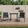 vidaXL Chaises de jardin avec coussins lot de 2 noir 56x59x84 cm rotin