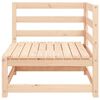 vidaXL Canap&eacute;s d'angle de jardin 2pcs avec coussins Bois de pin massif