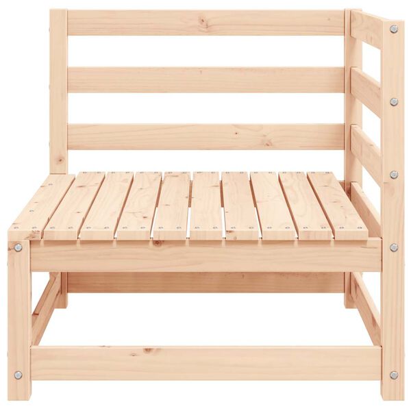 vidaXL Canap&eacute;s d'angle de jardin 2pcs avec coussins Bois de pin massif
