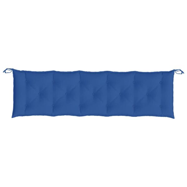 vidaXL Coussin de banc de jardin bleu royal 180x50x7 cm tissu oxford