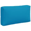 vidaXL Coussins de palette lot de 3 bleu tissu