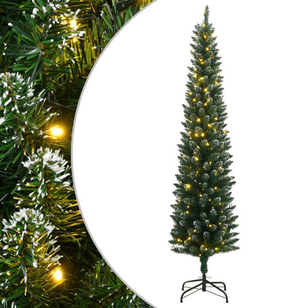 vidaXL Sapin de No&euml;l artificiel mince 300 LED 210 cm