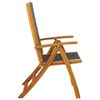 vidaXL Chaises pliables de jardin lot de 2 Bois d'acacia et textil&egrave;ne