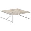 vidaXL Table basse 110x110x36 cm Bois de manguier solide