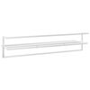 vidaXL Porte-serviettes Blanc 95x25x22 cm Fer