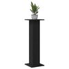 vidaXL Support de Plante 2 pcs Ch&ecirc;ne noir 30 x 30 x 95 cm