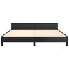 vidaXL Cadre de lit sans matelas noir king similicuir