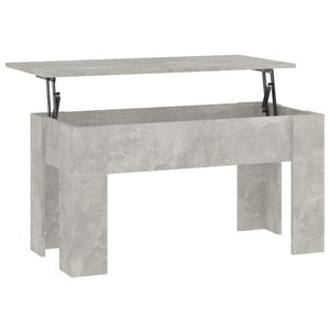 vidaXL Table basse gris b&eacute;ton 101x49x52 cm bois d'ing&eacute;nierie