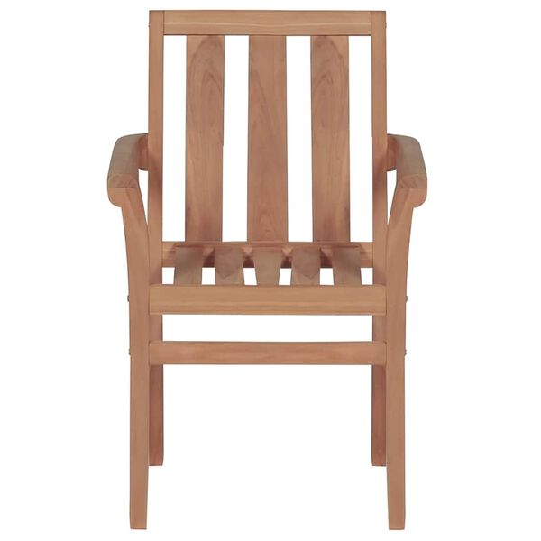 vidaXL Chaises de jardin lot de 2 et coussins taupe Bois teck massif