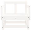 vidaXL Chaises de jardin lot de 2 blanc bois massif de pin