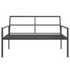 vidaXL Salon de jardin avec coussins 4 pcs anthracite acier